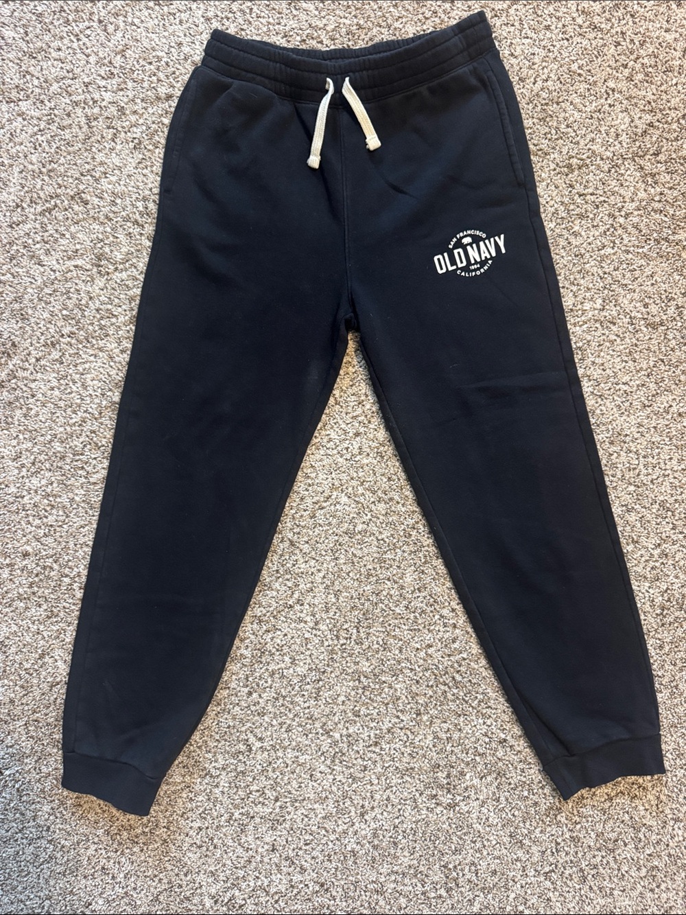 Like New Old Navy Jogger Sweatpants (Sz 14-16) with White Drawstring